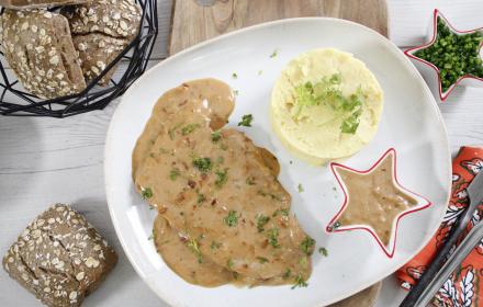 Escalopes de veau à la moutarde à l'ancienne