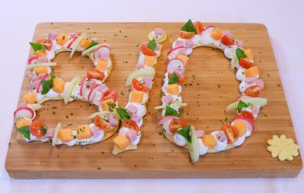Letter cake salé au jambon BIO