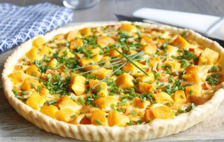 Quiche potiron carottes patate douce