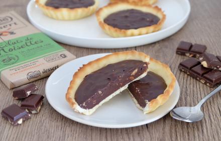 Tartelettes au chocolat éclats de noisettes