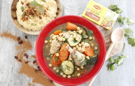 Couscous de poulet aux épices