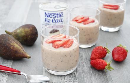 Smoothie fraise figues et citron vert