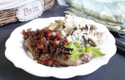 Filet de boeuf sauce au vin rouge