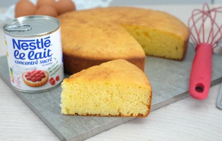 Gateau moelleux au lait concentré
