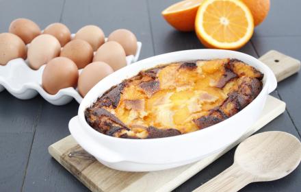 Clafoutis orange chocolat