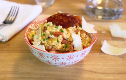 Risotto au chorizo