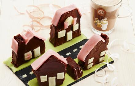 Mini maisons tout chocolat