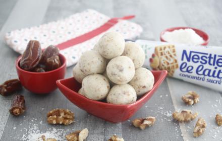 Energie ball's aux fruits secs et lait concentré