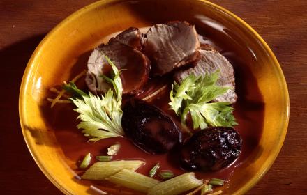 Filet mignon aux pruneaux