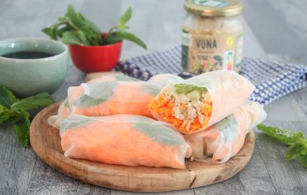 Rouleaux de printemps carotte soja concombre Vuna