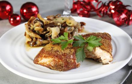 Saumon en croûte de pain d'épices