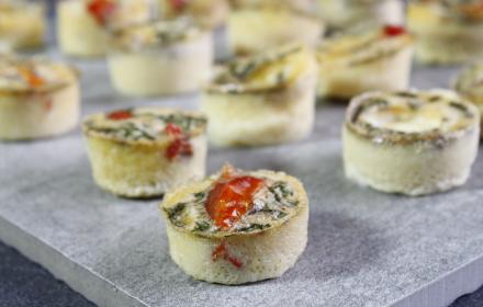 Bouchées oeufs tomates et mozzarella