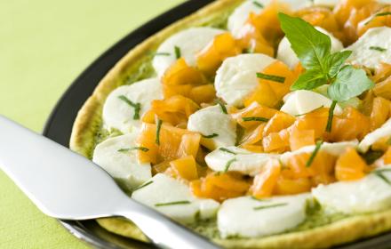 Tarte fine au pesto et saumon fume (pas avant nov 2006)
