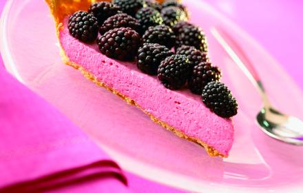 Tarte a la mousse de framboises