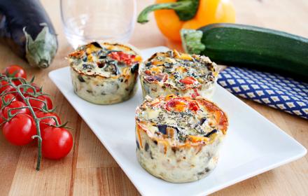 Flan de légumes mediteranéens