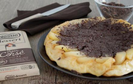 Tarte tatin poires et chocolat corsé