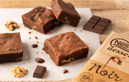Brownies fondant aux noix