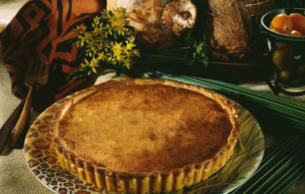 Tarte au flan vanillee