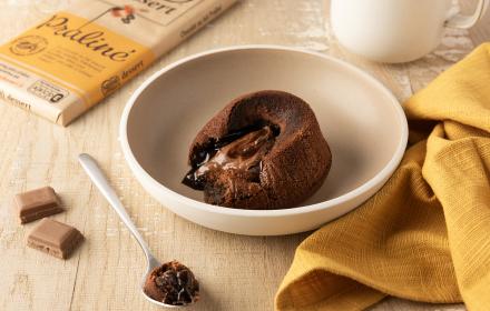 Coeur coulant chocolat praliné