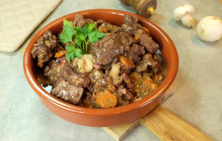 Boeuf Bourguignon sans vaisselle