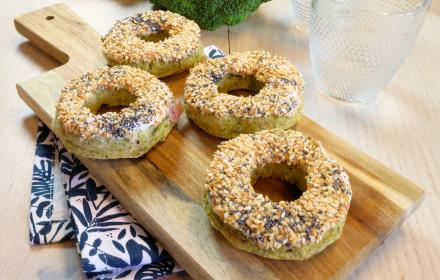 Donuts crispy aux brocolis et bacon