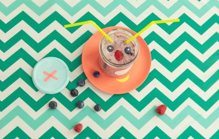 Smoothie fruité aux allures de lapin