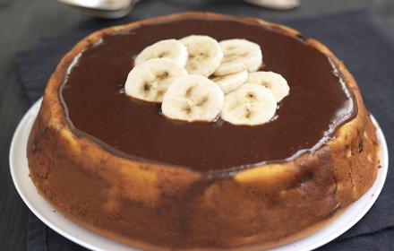 Gateau au fromage blanc et fruits choco caramel (pas avant juillet 2010)
