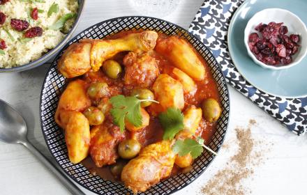 Tajine de poulet tomates olives Cookeo