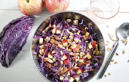 Salade croquante de choux rouge
