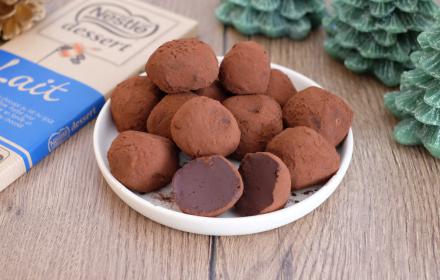 Truffes au chocolat au lait