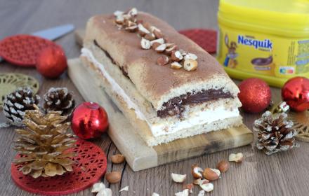 Buche de Noel Nesquik façon tiramisu