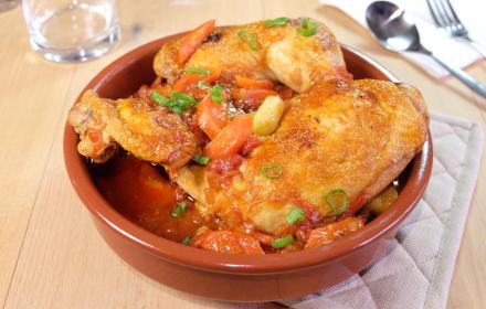 Poulet braisé