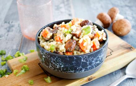 Risotto de légumes vegan