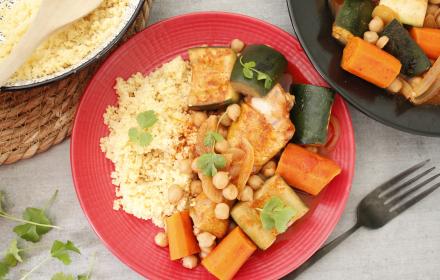 Couscous poulet légumes cookeo