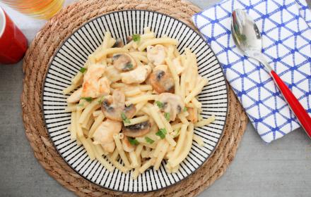 macaroni aux champignons