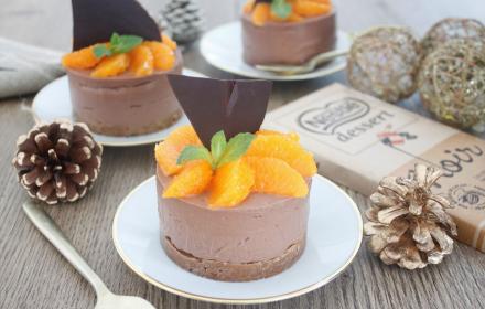 Cheesecake de Noel speculoos chocolat clementines