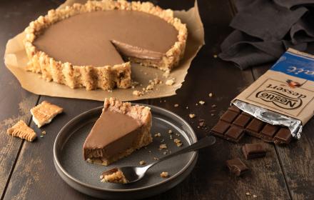 Tarte au chocolat au lait sans cuisson