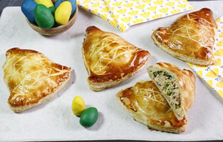 Tourte au saumon en cloche de Pâques