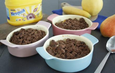 Crumble poire Nesquik
