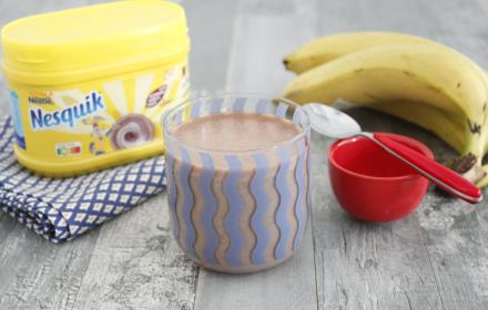 Milk shake chocolat banane