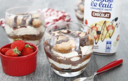Tiramisu sauce chocolat