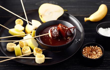 Fondue au chocolat et aux fruits