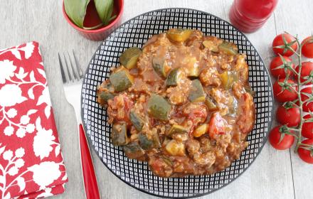 Courgettes à la bolognaise Cookeo