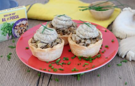 Tarto muffins aux pleurotes
