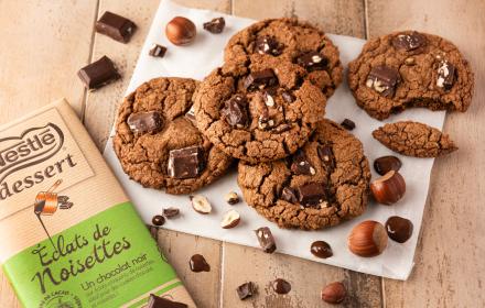 Cookies au chocolat éclats de noisettes