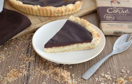Tarte noix de coco et chocolat