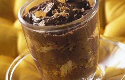 Mousse au chocolat croustillante