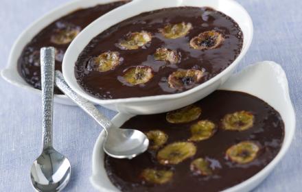 Creme brulee banane chocolat