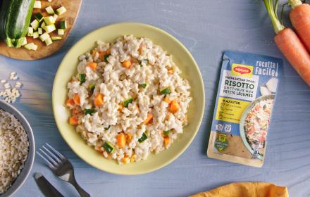 Maggi Recette facile! Risotto onctueux aux petits légumes