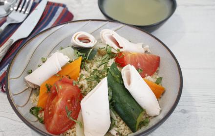 Couscous de quinoa au blanc de poulet